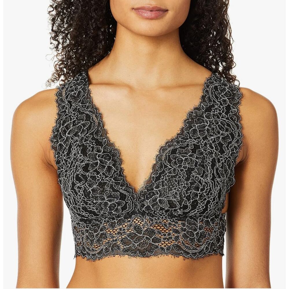 Cosabella Pret-A-Porter Lurex Longline Curvy Bralette - XL
